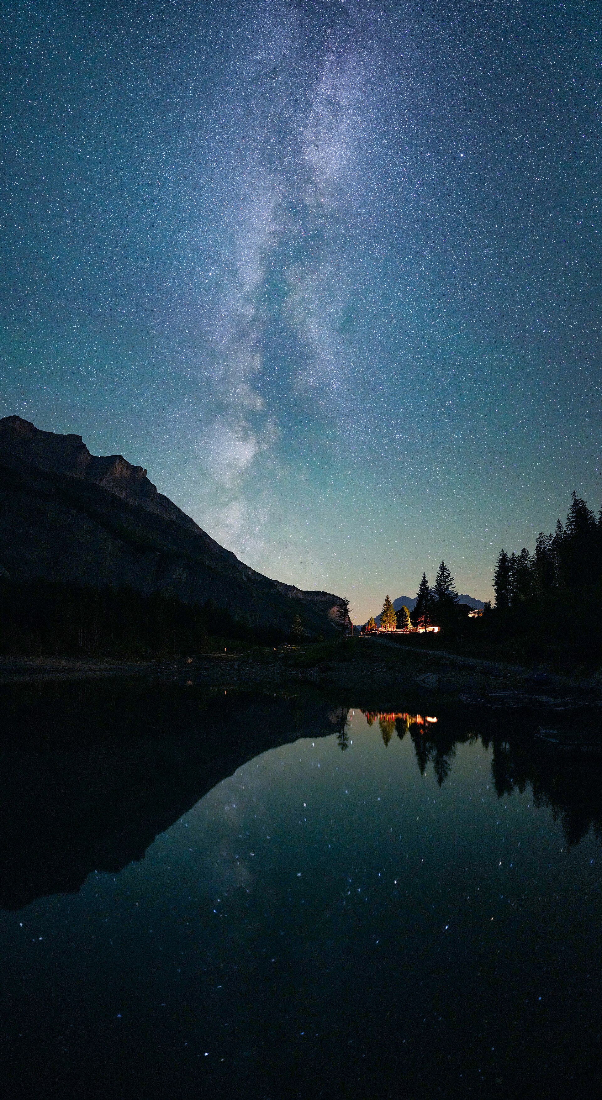 Night sky over a remote observing site